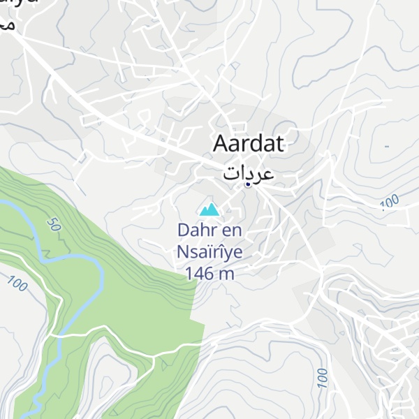 Map of Dahr en Nsaïrîye