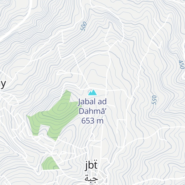 Map of Jabal ad Dahmā’