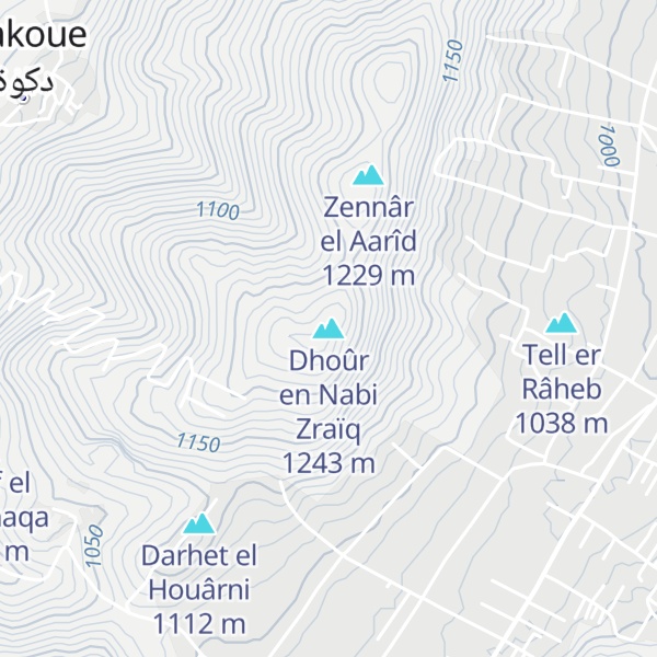 Map of Dhoûr en Nabi Zraïq