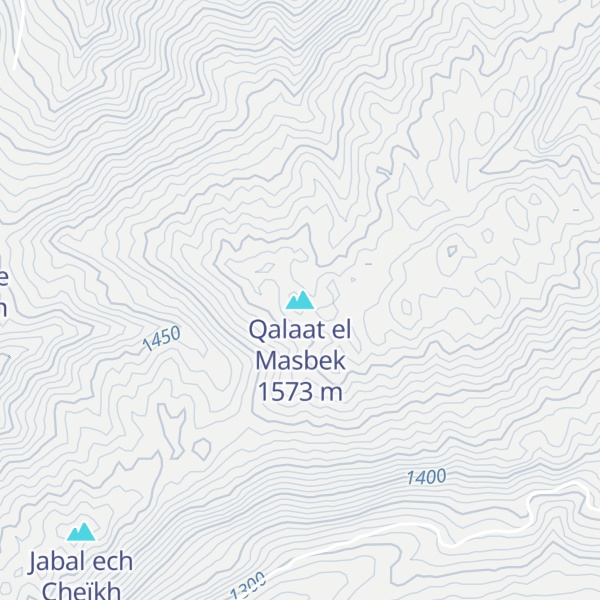 Map of Qalaat el Masbek