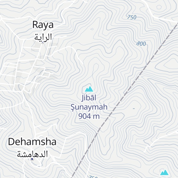 Map of Jibāl Şunaymah