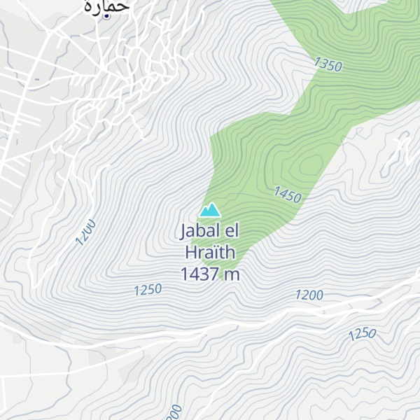 Map of Jabal el Hraïth