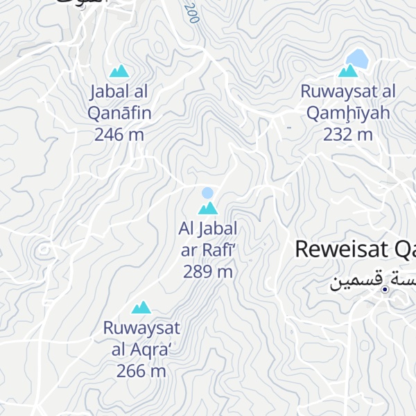 Map of Al Jabal ar Rafī‘