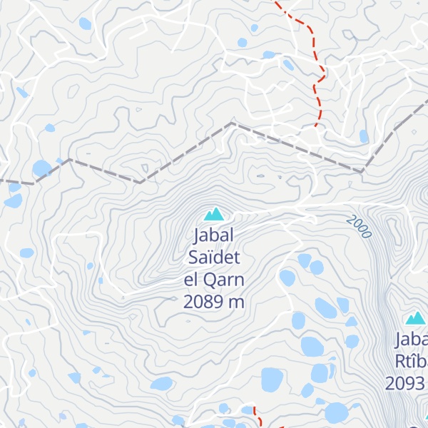 Map of Jabal Saïdet el Qarn