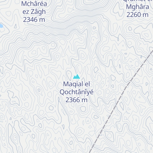 Map of Maqial el Qochtânîyé