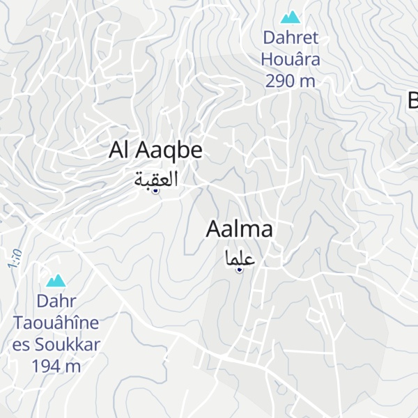 Map of Dahr el Gharbi