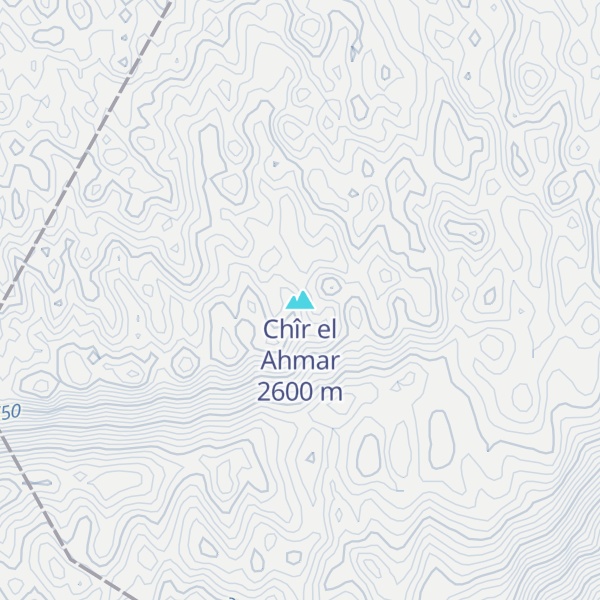 Map of Chîr el Ahmar
