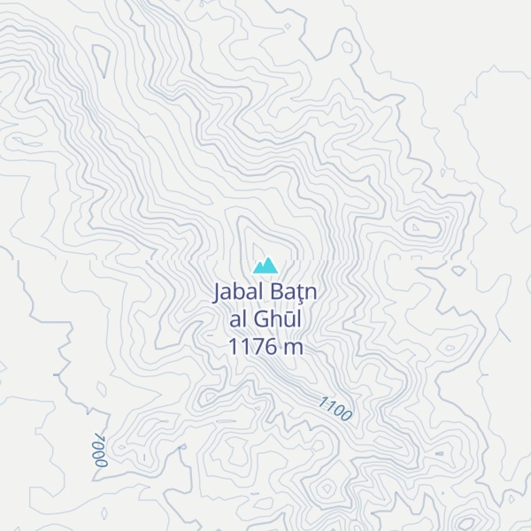 Map of Jabal Baţn al Ghūl