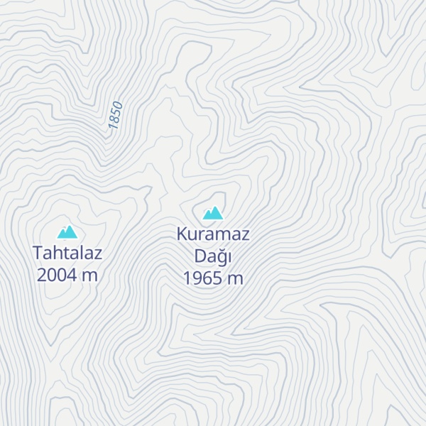 Map of Kuramaz Dağı