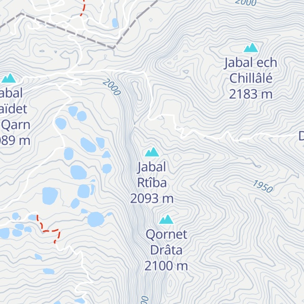 Map of Jabal Rtîba