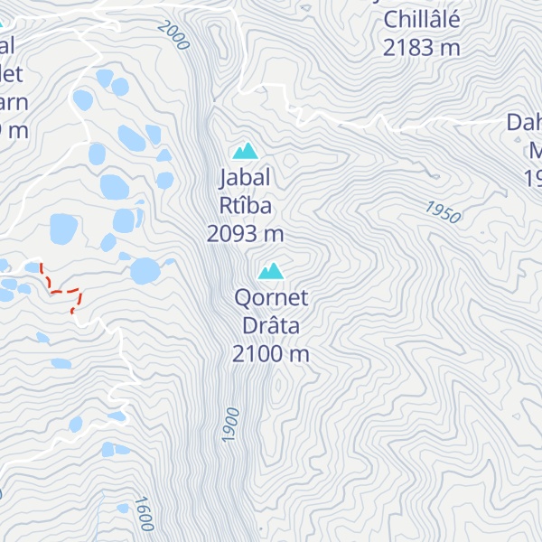 Map of Qornet Drâta
