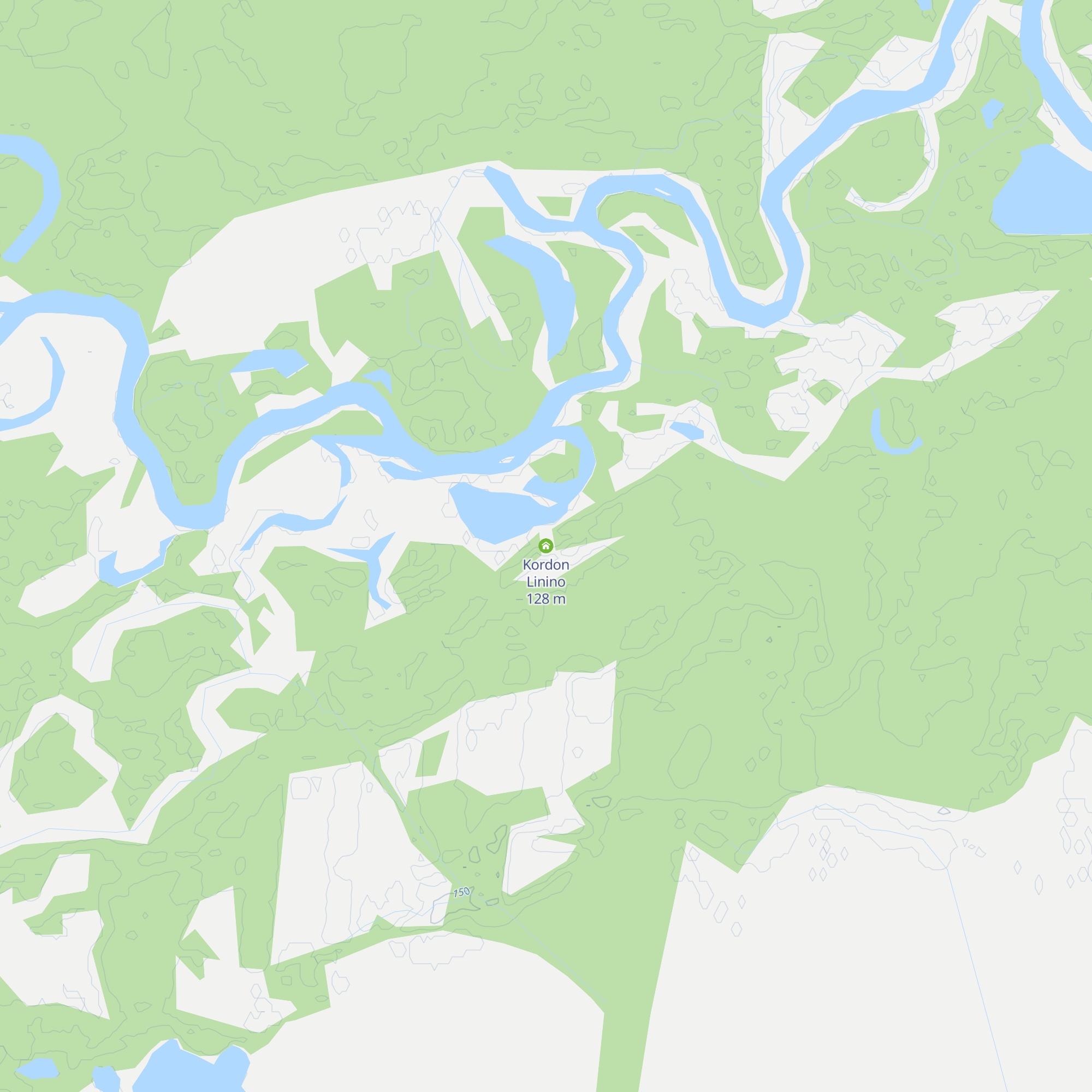 Kordon Linino map
