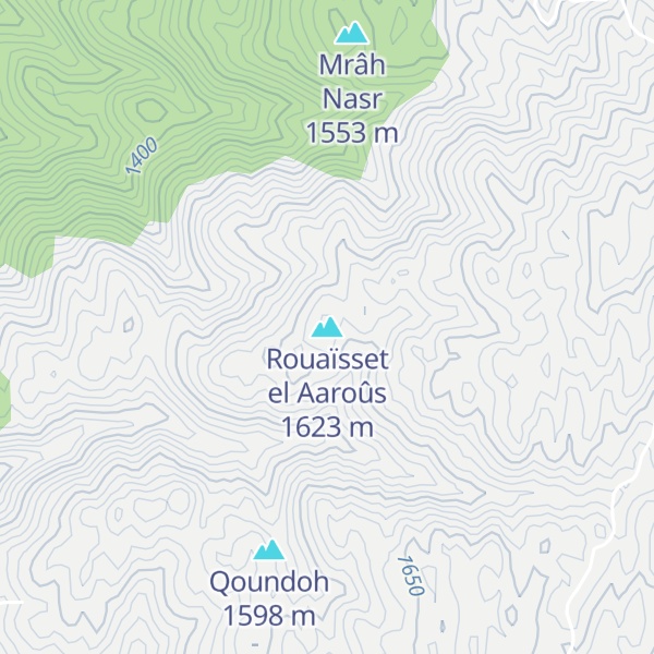 Map of Rouaïsset el Aaroûs