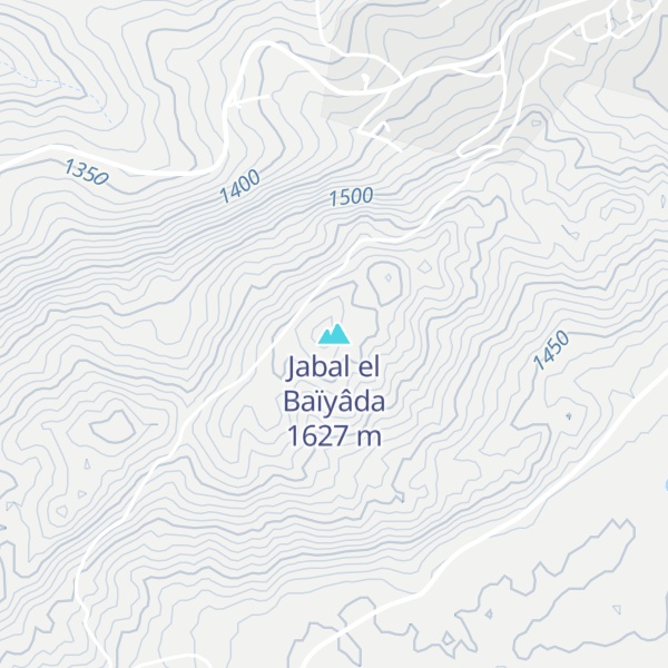 Map of Jabal el Baïyâda