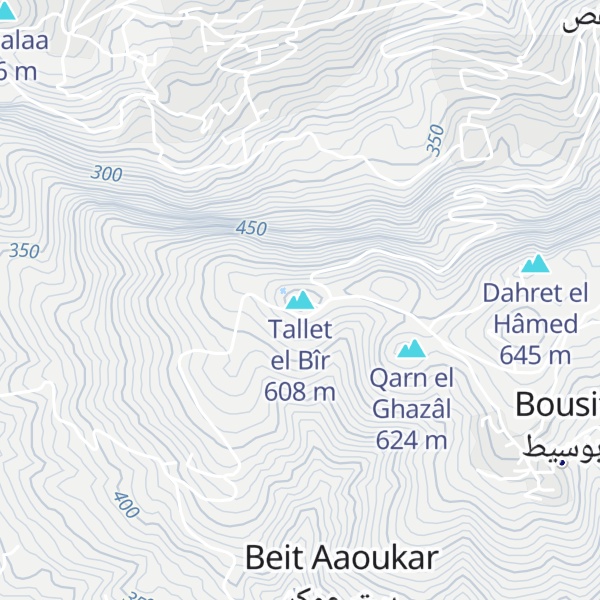 Map of Tallet el Bîr