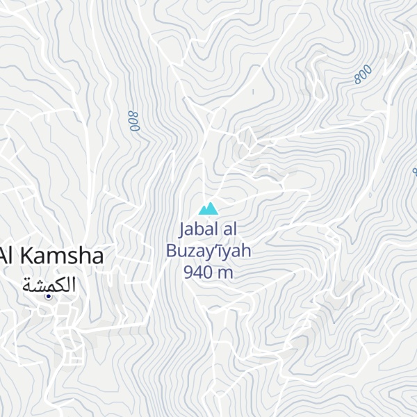 Map of Jabal al Buzay‘īyah