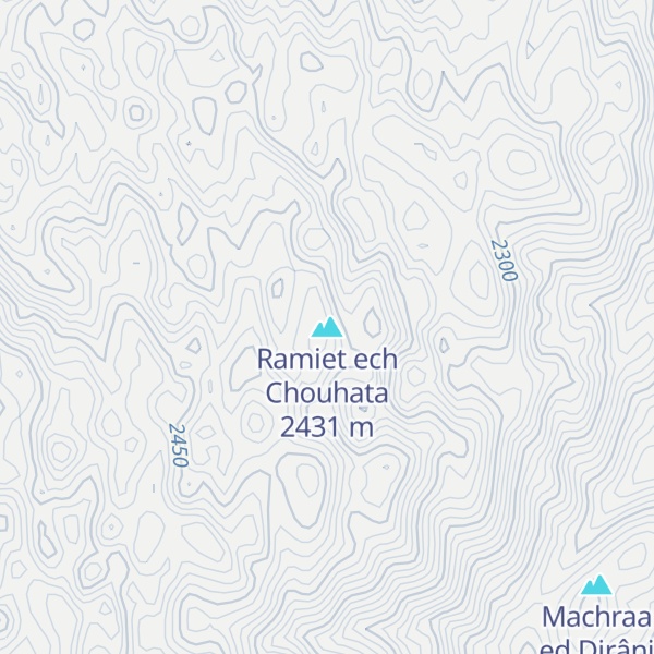 Map of Ramiet ech Chouhata
