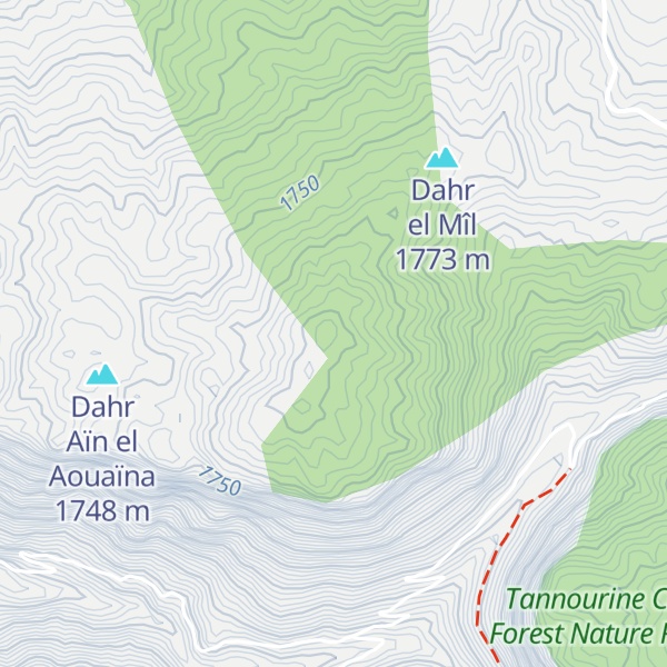 Map of Qornet Maaboûr el Hdîd