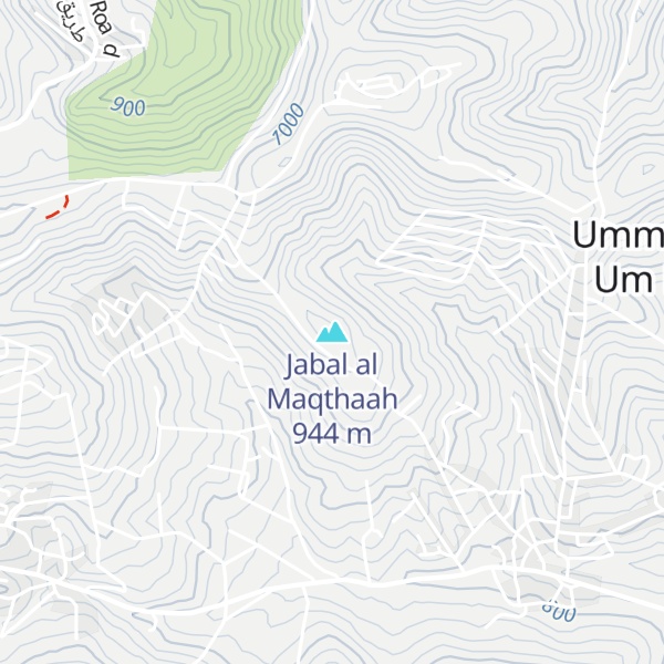Map of Jabal al Maqthaah