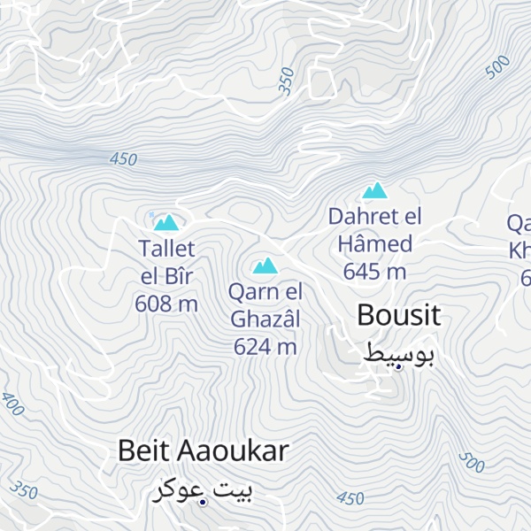 Map of Qarn el Ghazâl