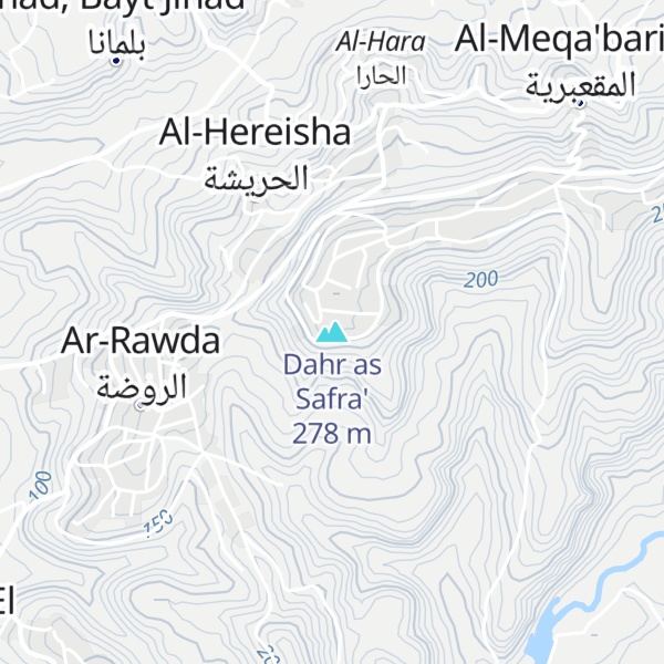 Map of Dahr as Safra'