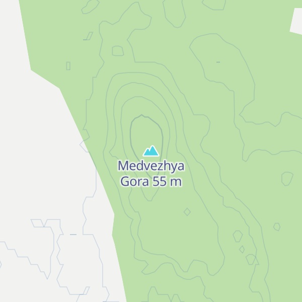 Map of Medvezhya Gora