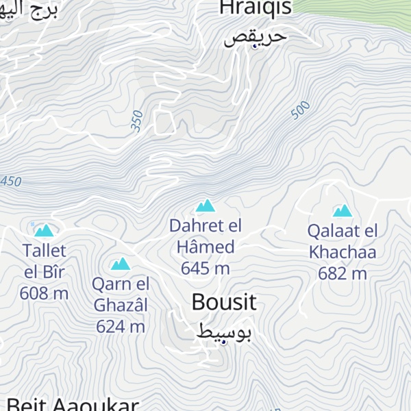 Map of Dahret el Hâmed