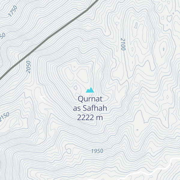 Map of Qurnat as Safhah