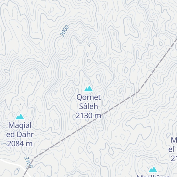 Map of Qornet Sâleh