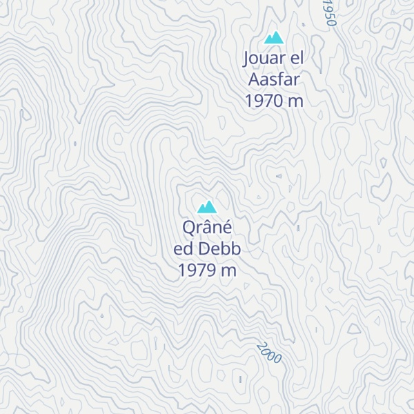 Map of Qrâné ed Debb