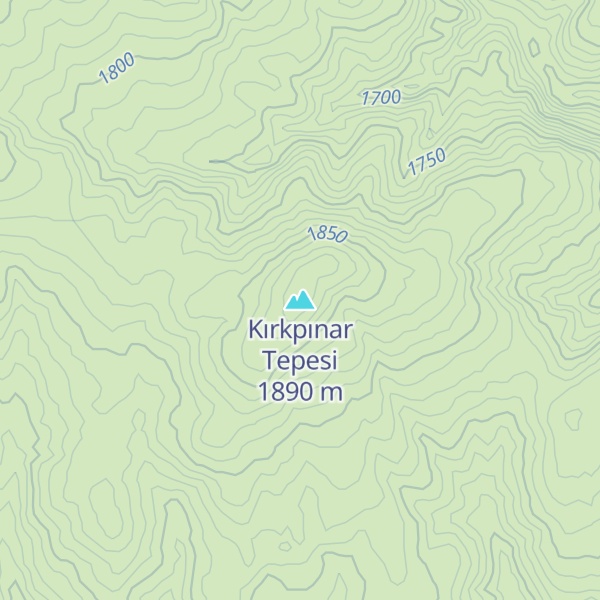 Map of Kırkpınar Tepesi