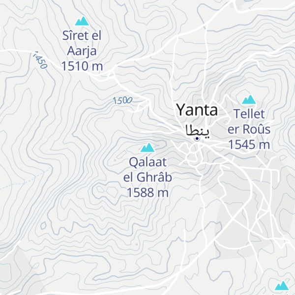 Map of Qalaat el Ghrâb
