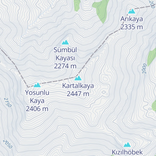Map of Kartalkaya