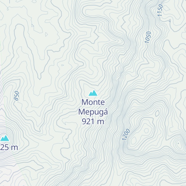 Map of Monte Mepugá