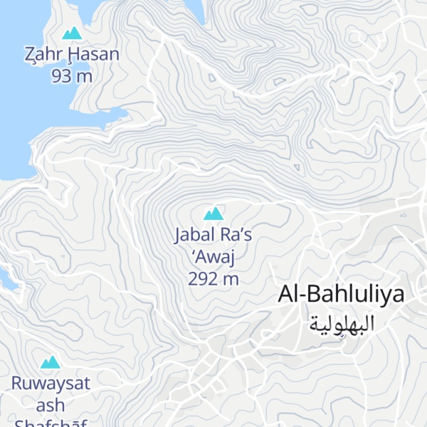 Map of Jabal Ra’s ‘Awaj