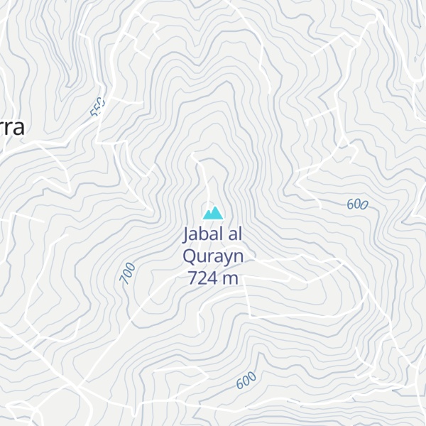 Map of Jabal al Qurayn