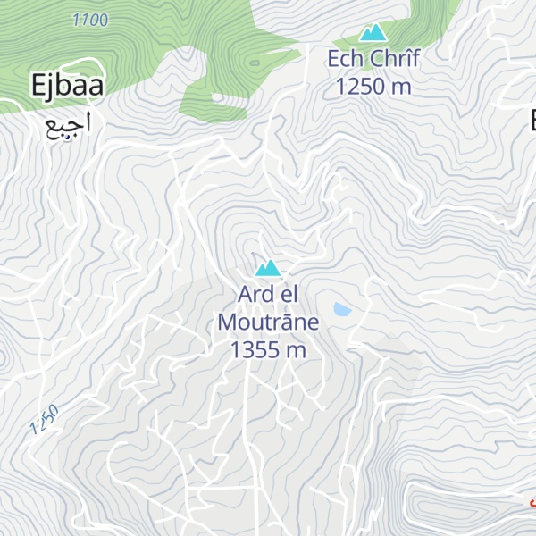 Map of Ard el Moutrāne