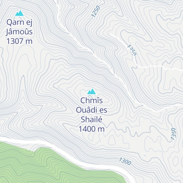 Map of Chmîs Ouâdi es Shaïlé