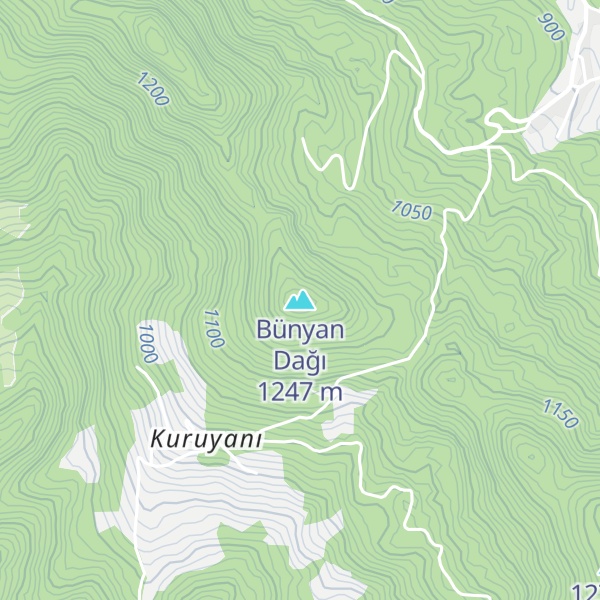 Map of Bünyan Dağı