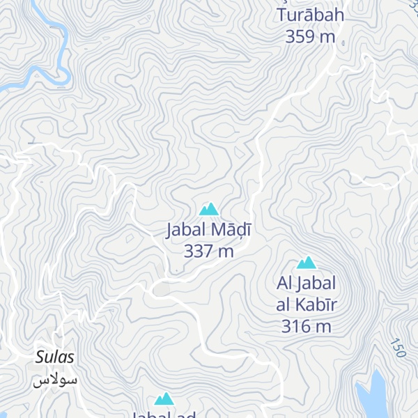 Map of Jabal Māḑī