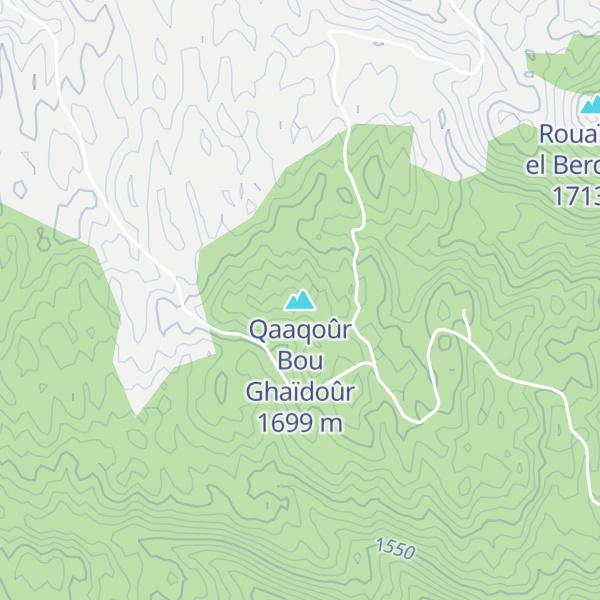 Map of Qaaqoûr Bou Ghaïdoûr