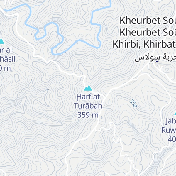 Map of Ḩarf at Turābah