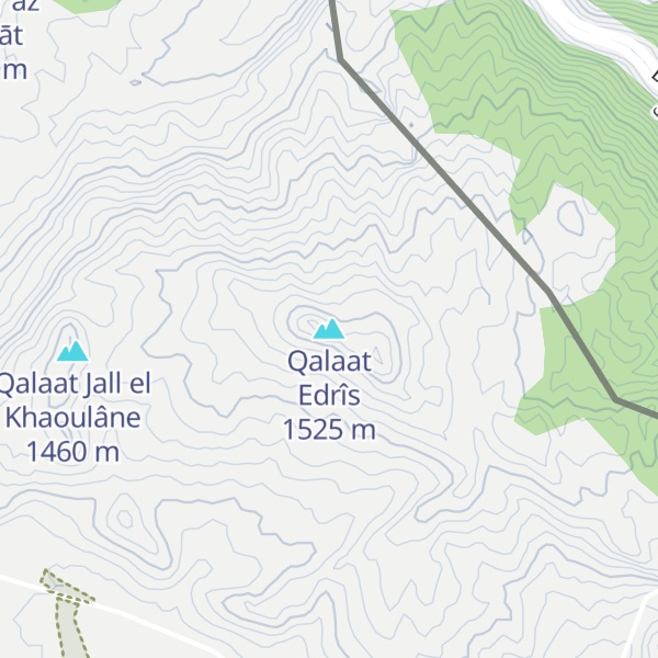 Map of Qalaat Edrîs