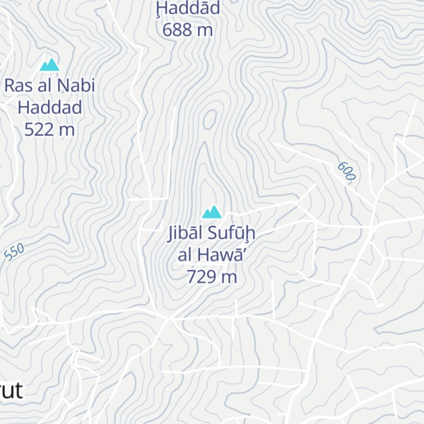 Map of Jibāl Sufūḩ al Hawā’