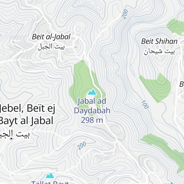 Map of Jabal ad Daydabah
