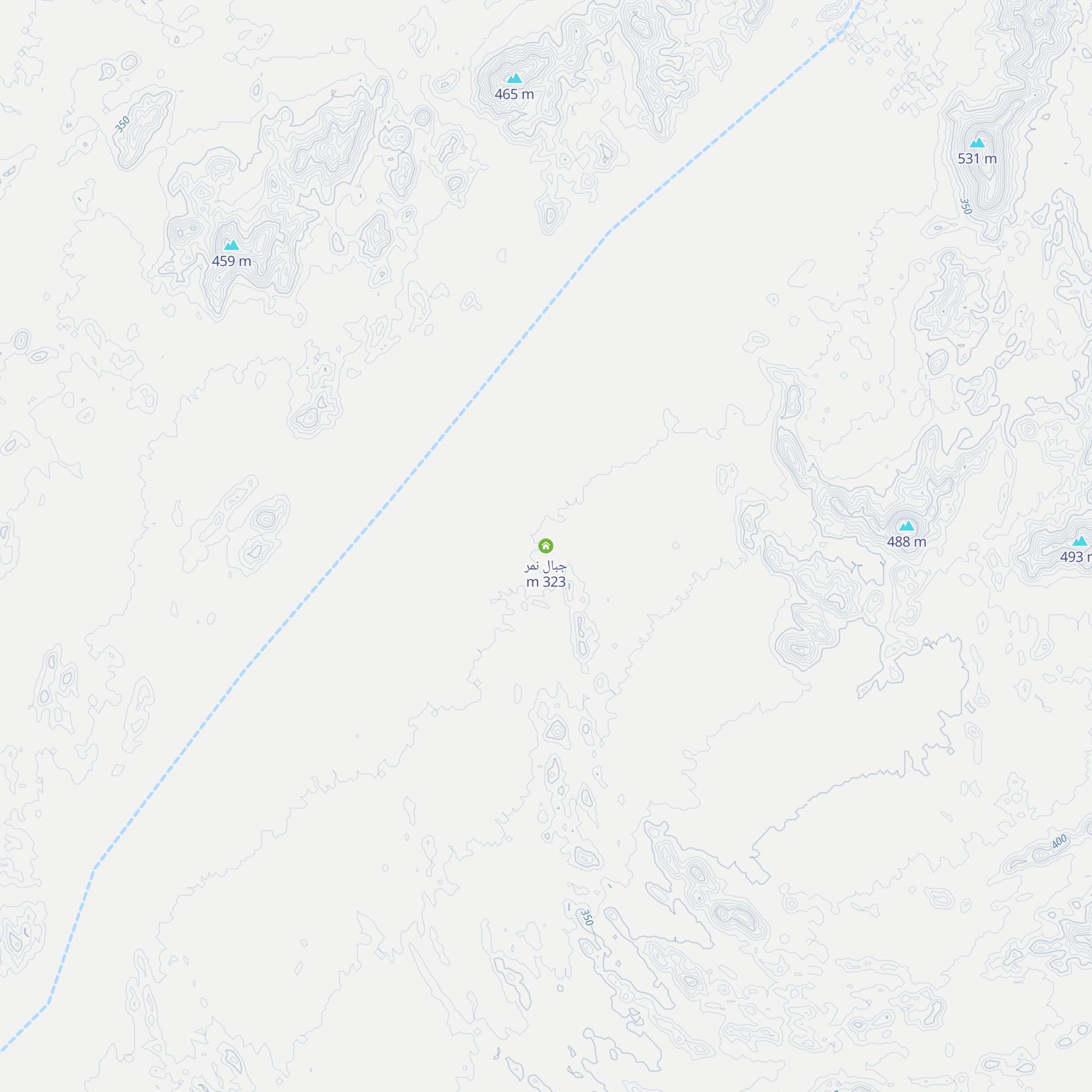 جبال نمر map