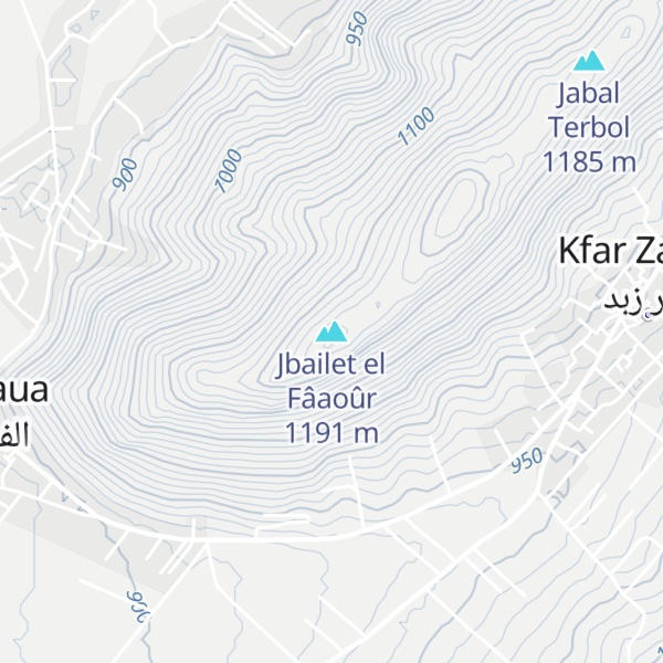 Map of Jbailet el Fâaoûr