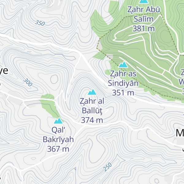 Map of Z̧ahr al Ballūţ