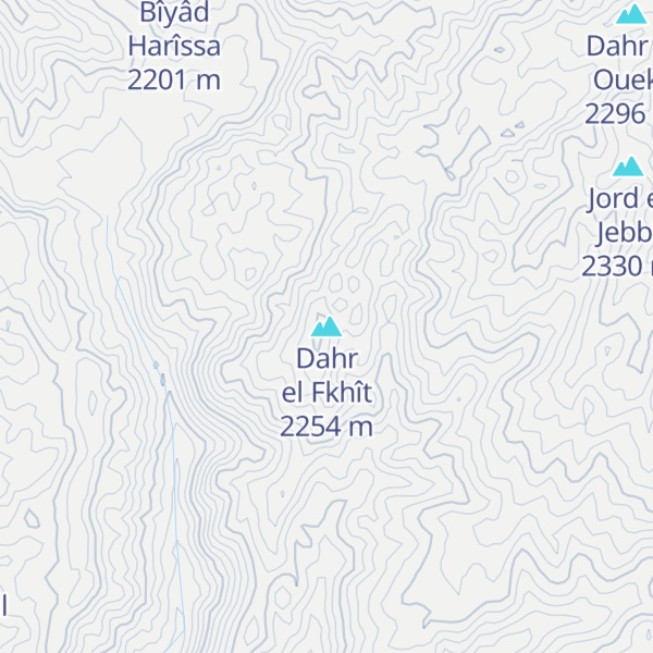 Map of Dahr el Fkhît