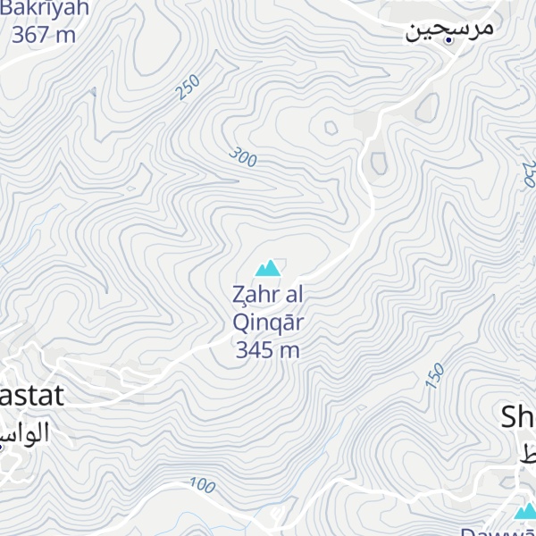 Map of Z̧ahr al Qinqār